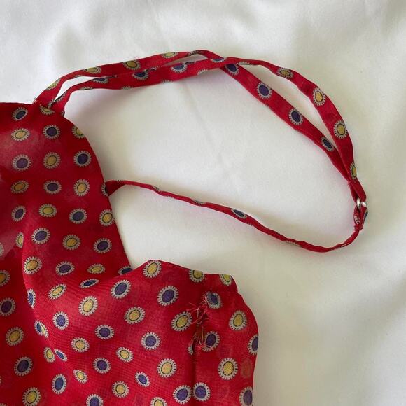 Y2K Mossimo Womens Red Polka Dot Tank Top Lightweight Casual Blouse Size Small - Picture 5 of 5